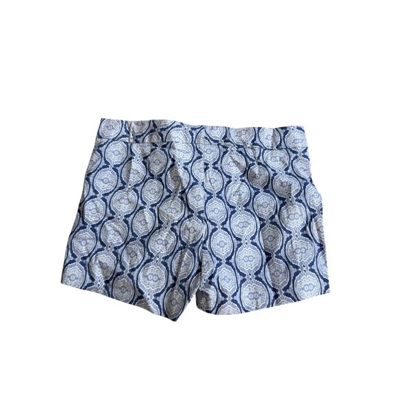 LAUREN GOLD Ikat Blue White Shorts Size 6 NEW NWT - Picture 6 of 7